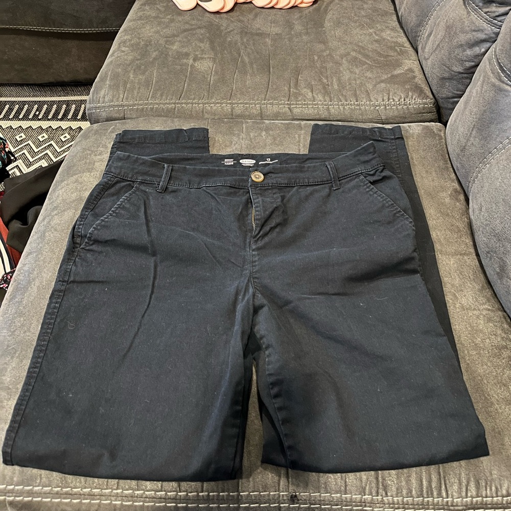 Old navy black skinny pants size 12
